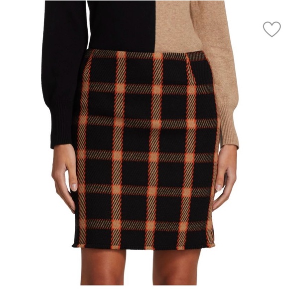 AKRIS PUNTO Check Wool Mini Skirt size 8 - Picture 3 of 9